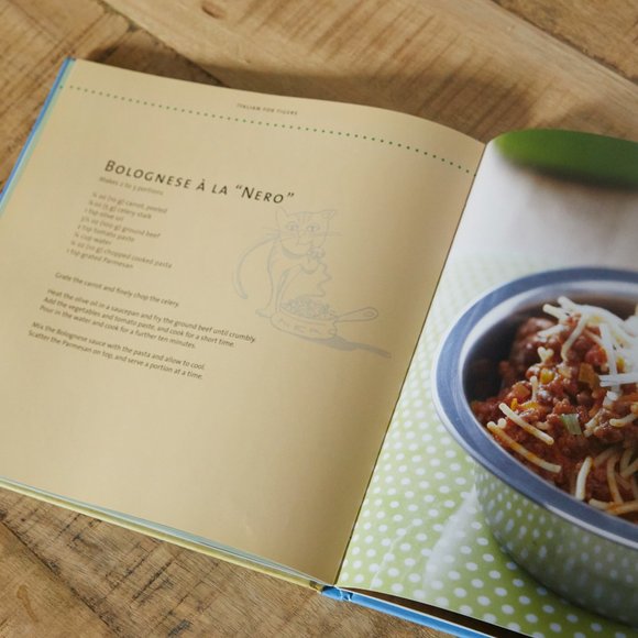 Cooking For Your Cat Cookbook + Tall Ceramic Food Dish NWOT - Picture 6 of 7